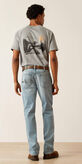 Rebar M4 Relaxed DuraStretch Basic Stackable Straight Leg Jean Back